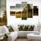 Designart - Beautiful Sunrise in the farm - Landscape Canvas Art Print